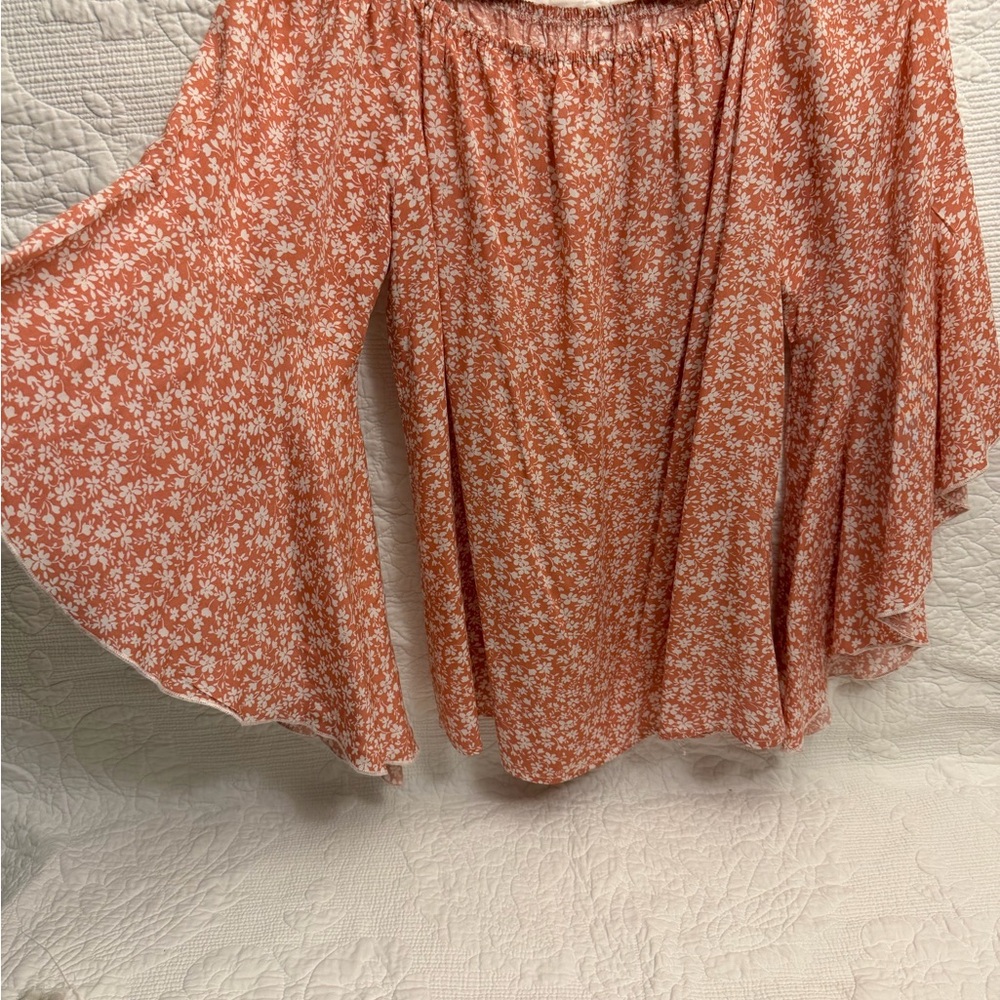 SHEIN Coral Floral Top